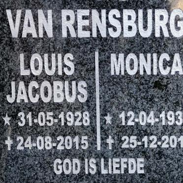 RENSBURG Louis Jacobus, van 1928-2015 &amp; Monica 1938-2019