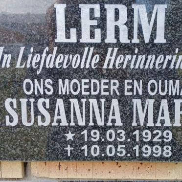 LERM Susanna Maria 1929-1998