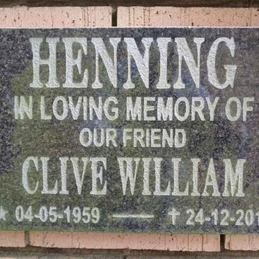 HENNING Clive William 1959-2014
