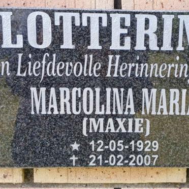 LOTTERING Marcolina Maria 1929-2007