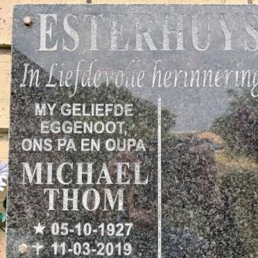 ESTERHUYSE Michael Thom 1927-2019