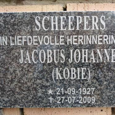 SCHEEPERS Jacobus Johannes 1927-2009