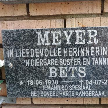 MEYER Bets 1930-2019