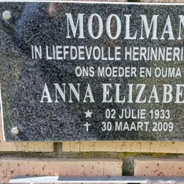 MOOLMAN Anna Elizabeth 1933-2009