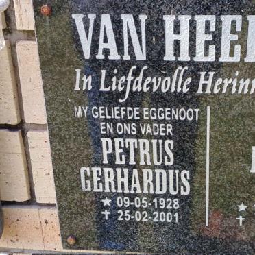 HEERDEN Petrus Gerhardus, van 1928-2001 &amp; Hilda 1930-