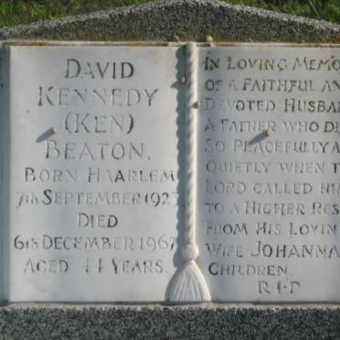 BEATON David Kennedy 1923-1967