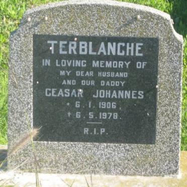 TERBLANCHE Caesar Johannes 1906-1978