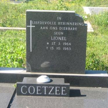 COETZEE Lionel 1964-1983