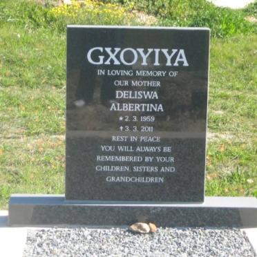 GXOYIYA Deliswa Albertina 1959-2011