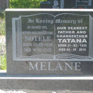 MELANE Tatana 1935-2010 &amp; Notele 1936-2005 