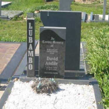 LUBAMBO David Andile 1972-2004