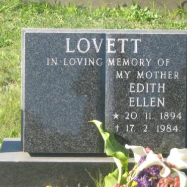 LOVETT Edith Ellen 1894-1984