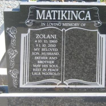 MATIKINCA Zolani 1960-2010