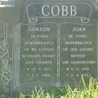 COBB Gordon 1923-1984 &amp; Joan1926-1996