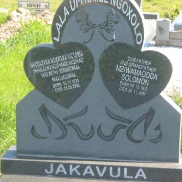 JAKAVULA Mziwamadoda Solomon 1935-2007 &amp; Nkosazana Nokwaka Victoria 1938-2005