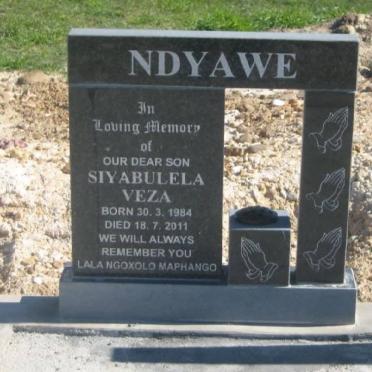 NDYAWE Siyabulela Veza 1984-2011