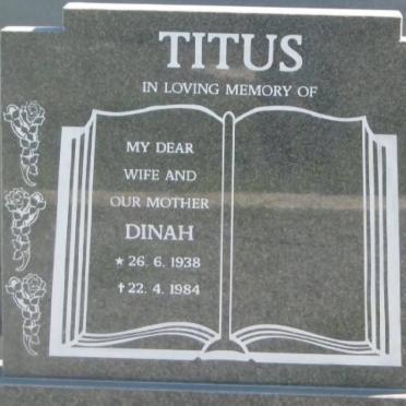TITUS Dinah 1938-1984