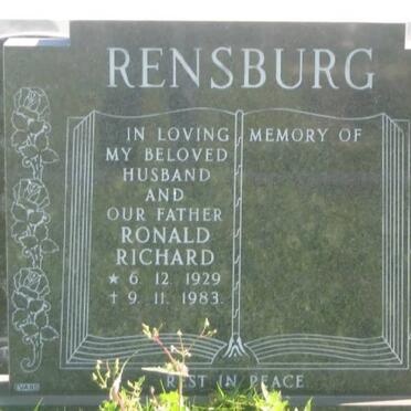 RENSBURG Ronald Richard 1929-1983