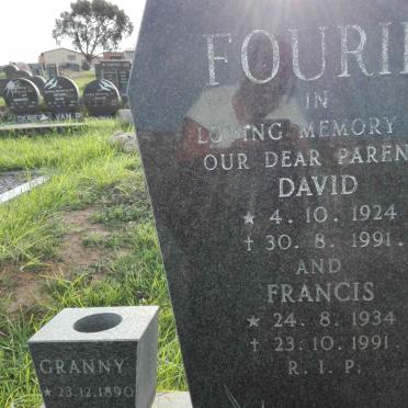 FOURIE David 1924-1991 &amp; Francis 1934-1991