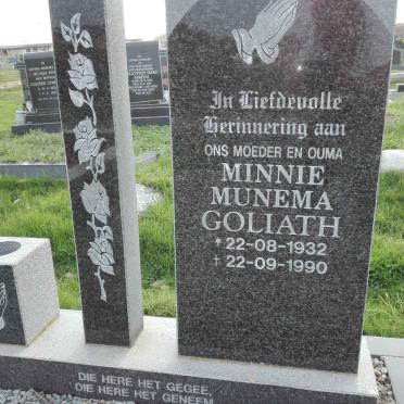GOLIATH Minnie Munema 1932-1990