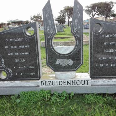 BEZUIDENHOUT Brian 1946-1989 &amp; Rosemary 1949-2004