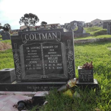 COLTMAN John 1914-1991 &amp; Nellie Alice 1921-2007 :: COLTMAN Nazeem 1969-2003