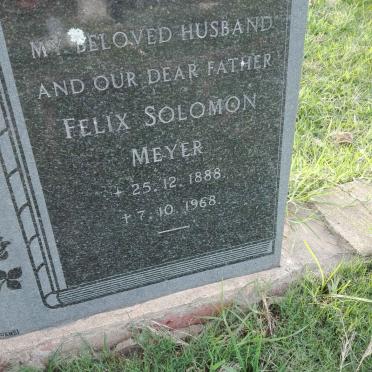 MEYER Felix Solomon 1888-1968