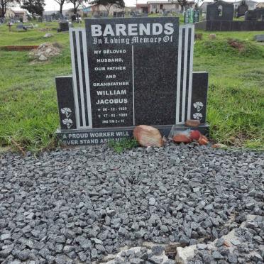 BARENDS William Jacobus 1929-1989