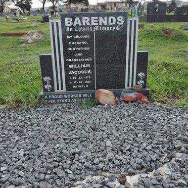 BARENDS William Jacobus 1929-1989
