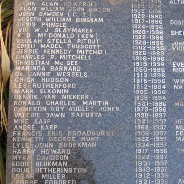 05. Memorial Plaque with list of names