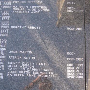 09. Memorial Plaque with list of names