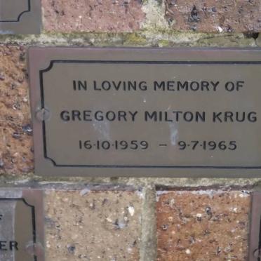KRUG Gregory Milton 1959-1965