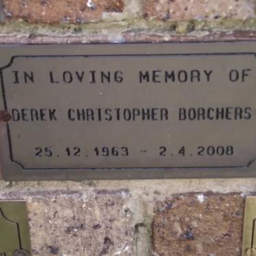 BORCHERS Derek Christopher 1963-2008