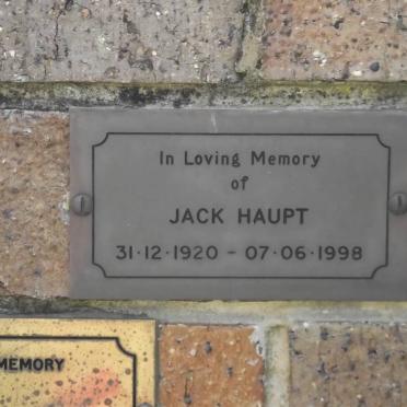 HAUPT Jack 1920-1998