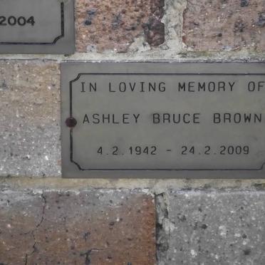 BROWN Ashley Bruce 1942-2009