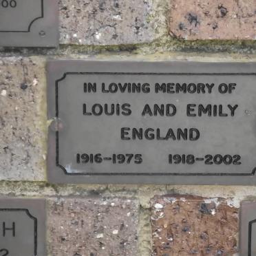 ENGLAND Louis 1916-1975 &amp; Emily 1918-2002
