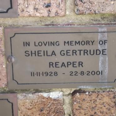REAPER Sheila Gertrude 1928-2001