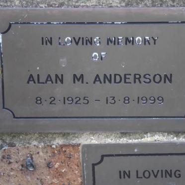 ANDERSON Alan M. 1925-1999