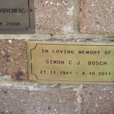 BOSCH Simon C.J. 1941-2011