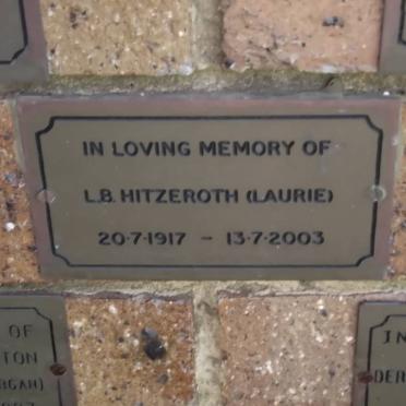 HITZEROTH L.B. 1917-2003