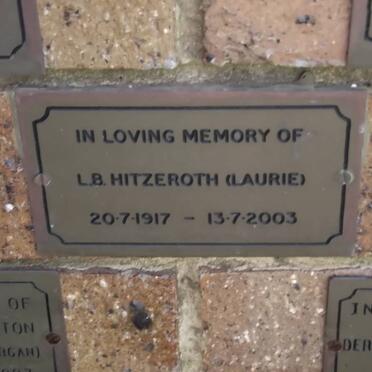 HITZEROTH L.B. 1917-2003