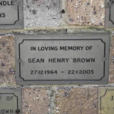 BROWN Sean Henry 1964-2005