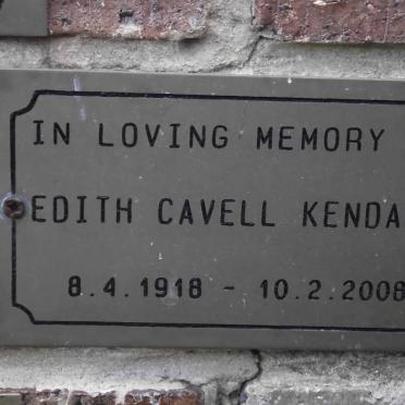 KENDALL Edith Cavell 1918-2008