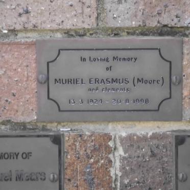 ERASMUS Muriel nee CLEMENTS 1924-1998