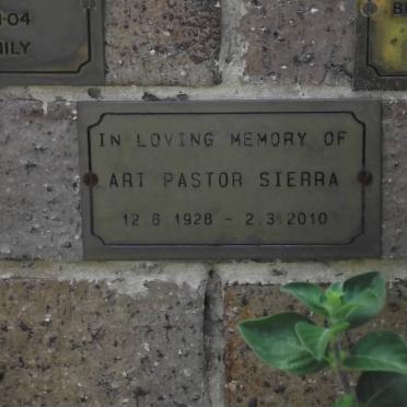 SIERRA Art Pastor 1928-2010