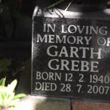 GREBE Garth 1940-2007