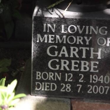 GREBE Garth 1940-2007