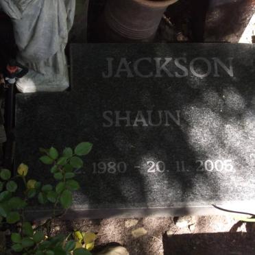 JACKSON Shaun 1980-2005