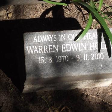 HOLLIS Warren Edwin 1970-2010