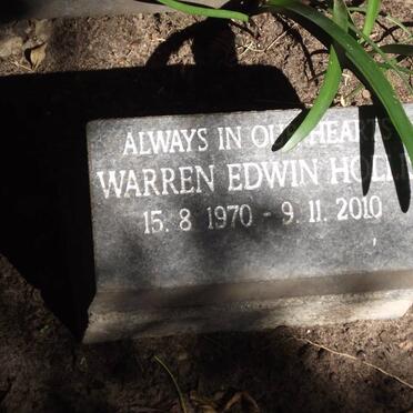 HOLLIS Warren Edwin 1970-2010